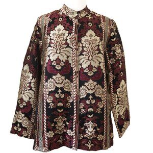 CITRON SANTA MONICA Brocade jacket sz S Magnetic closure